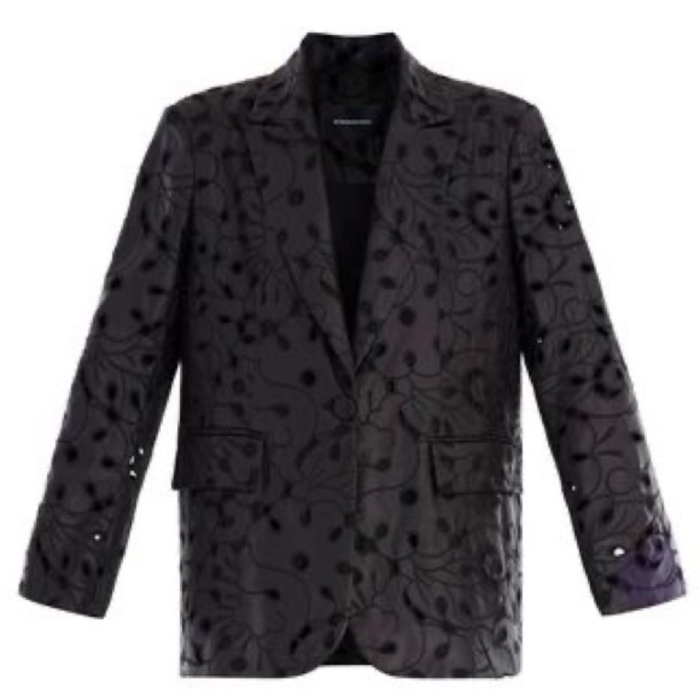 BCBG Faux Leather Boyfriend Blazer - New with Tags